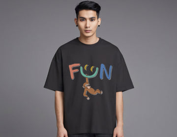 Playful Breeze Oversized Tee