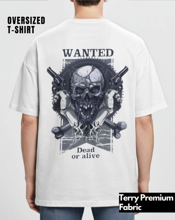 Wanted Skull: Oversized T-Shirt