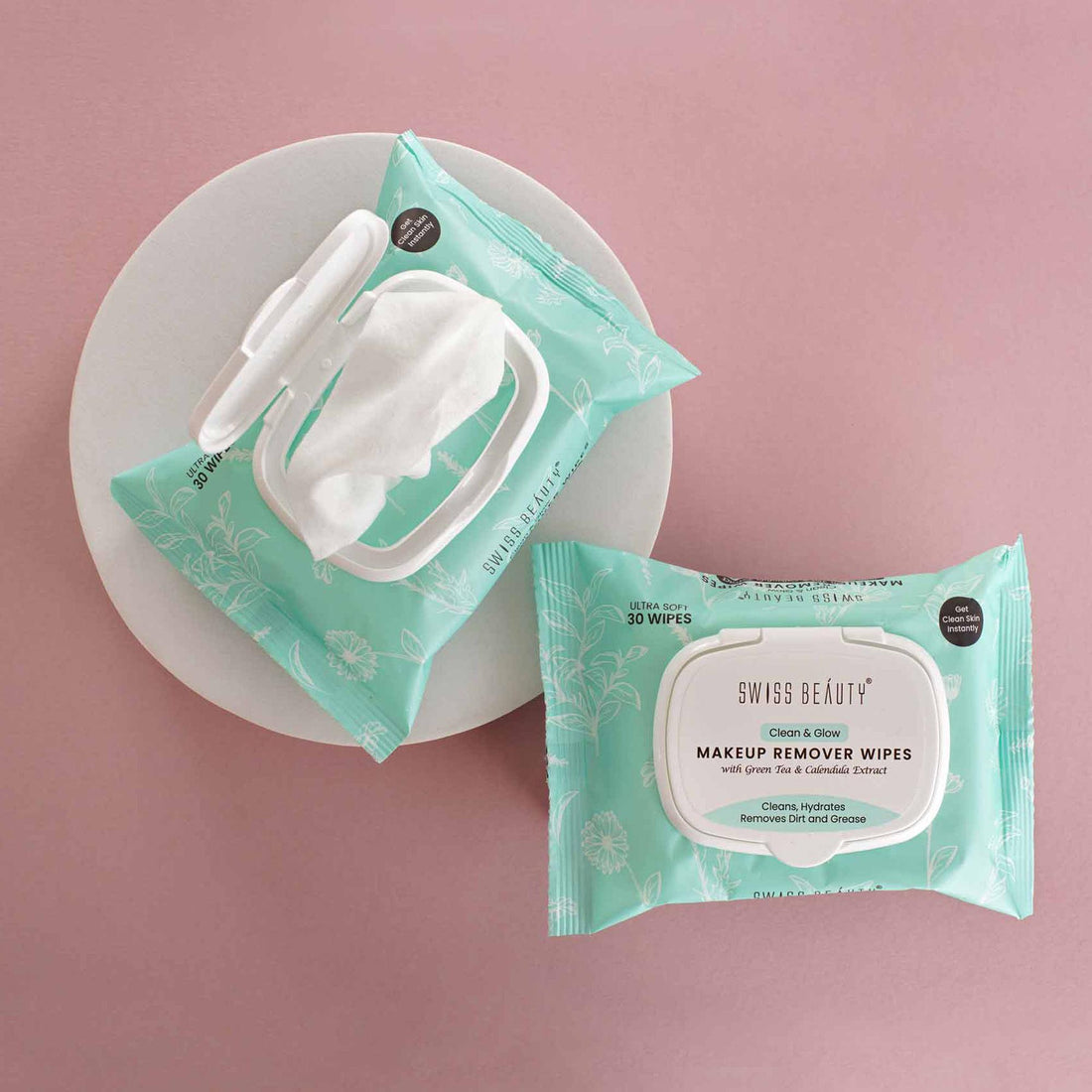 Swiss Beauty Clean & Glow  Makeup Remover Wipes