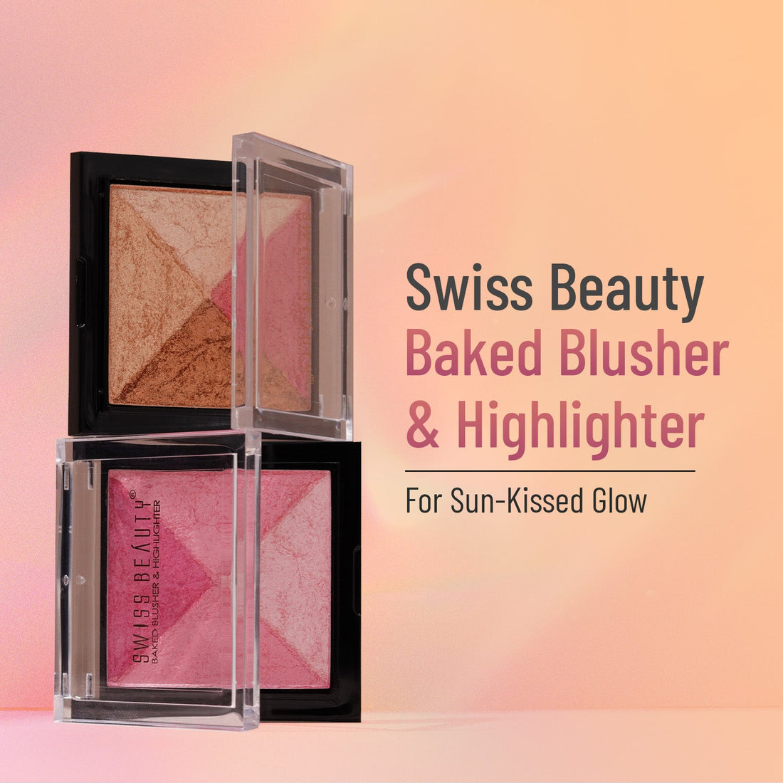 Swiss Beauty Baked Blusher and Highligter