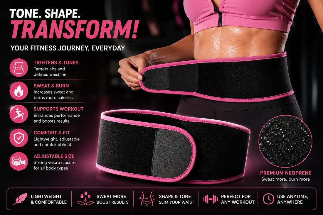 Trendzix Hot Slimming Belt – Waist Support & Sweat Workout Belt