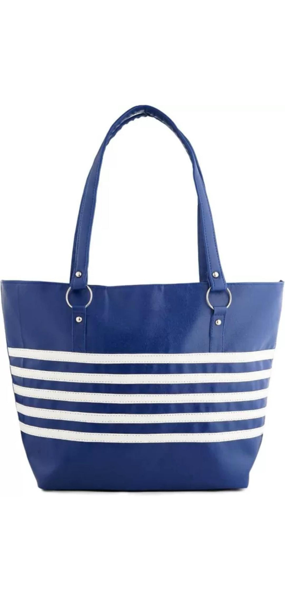 Women Multicolour Blue and White hand bag