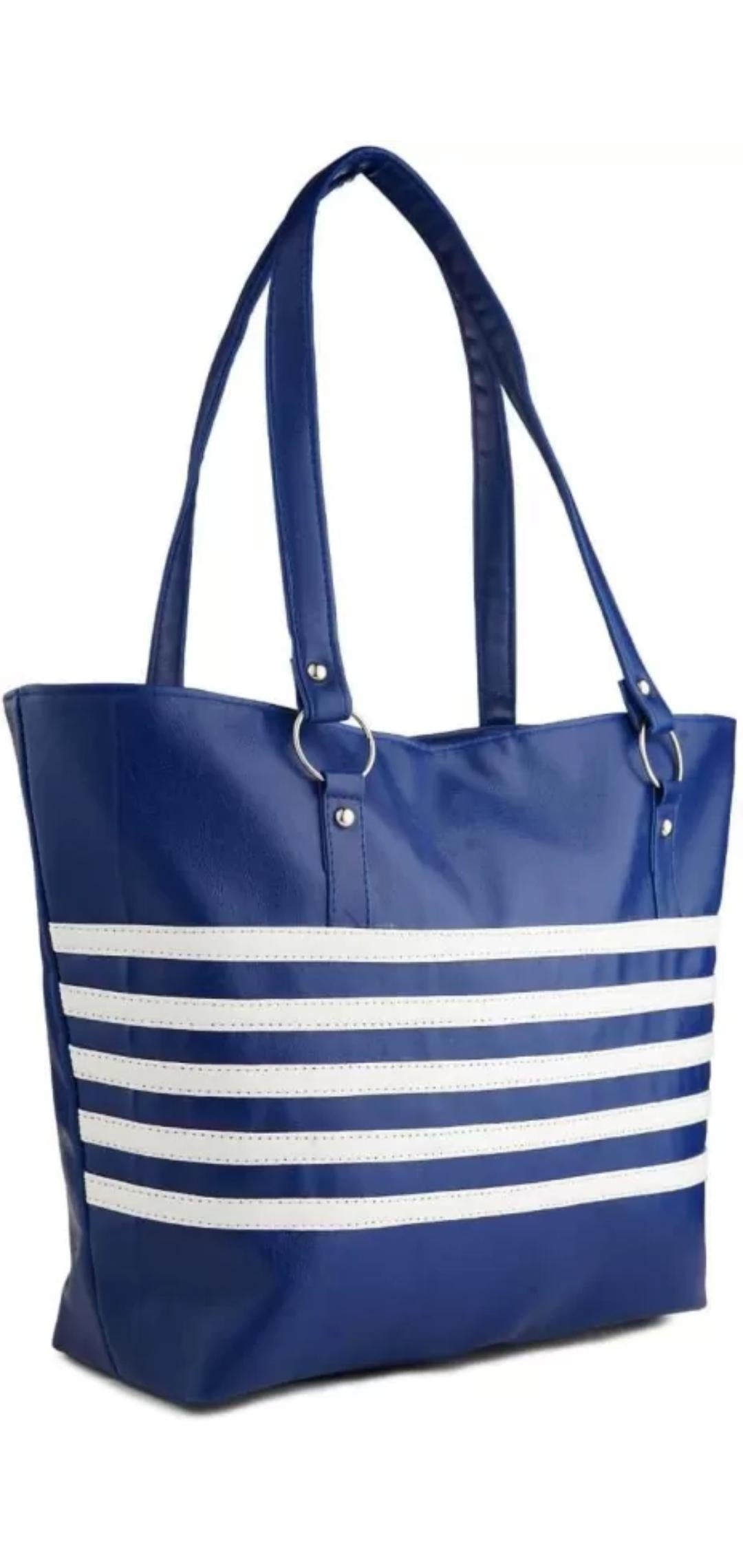 Women Multicolour Blue and White hand bag