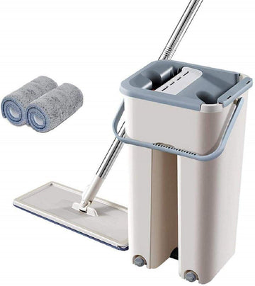 Flat Mop with Bucket – 360 Degree Floor Cleaning System