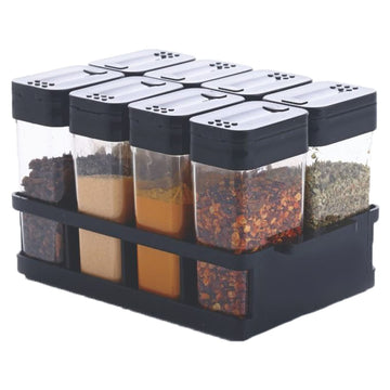 Airtight Masala Box Set of 8 – Spice Storage Organizer for Kitchen