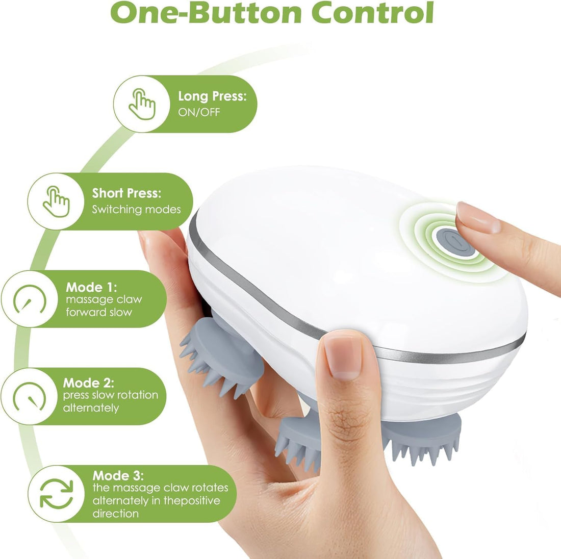 Trendzix Electric Scalp Massager – Head, Hair &amp; Body Relaxation Massager