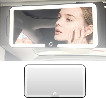 Car Vanity Mirror with LED Light