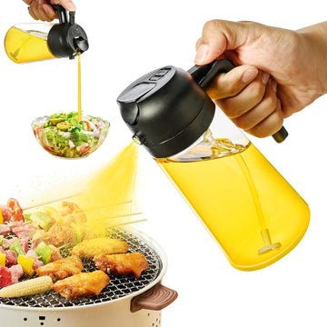 2-in-1 Oil Sprayer & Dispenser for Kitchen – Oil Control Bottle