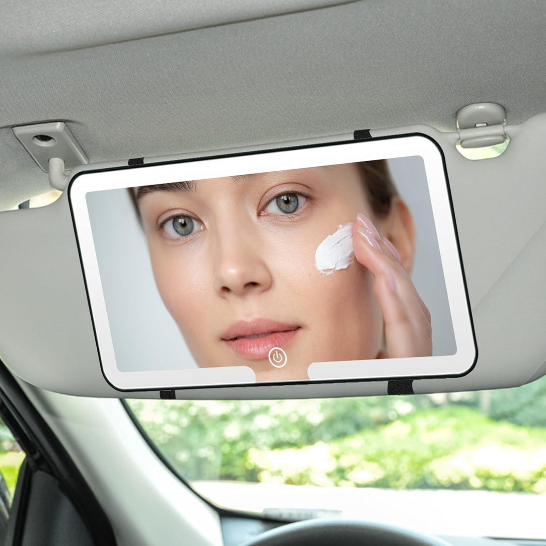 Car Vanity Mirror with LED Light