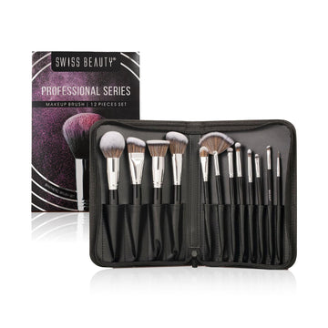 Swiss Beauty Professional Series  Makeup Brush 12 Piece Set