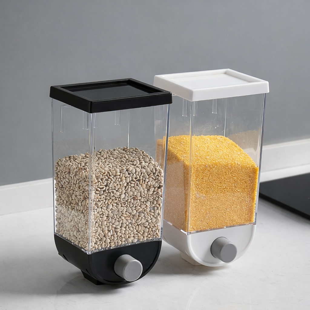 Wall Mounted Grain & Storage Box for Kitchen